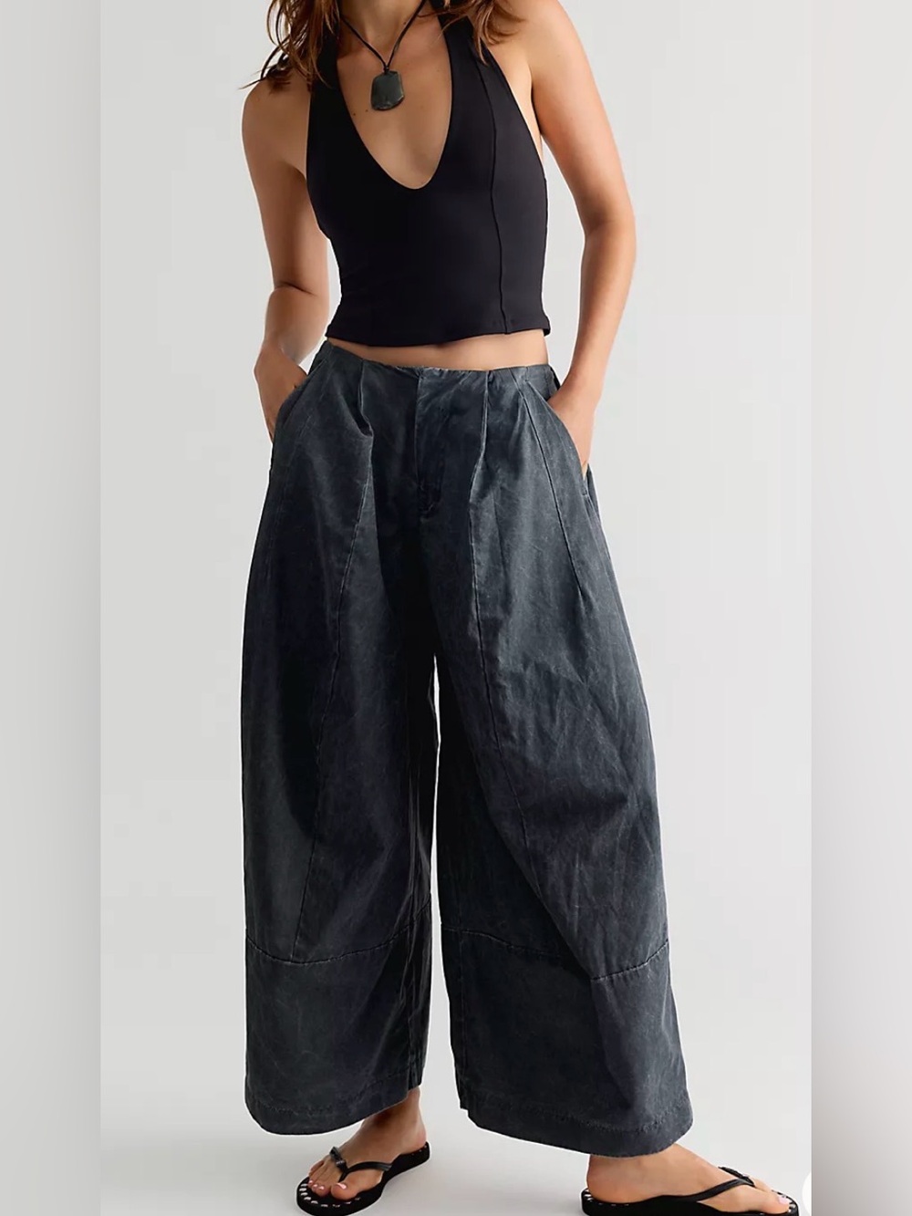 Free People Concrete Solid Trousers